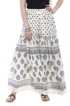 Mominos Fashion Cotton Block Print With Lace Work Off White Palazzo | Grocsy