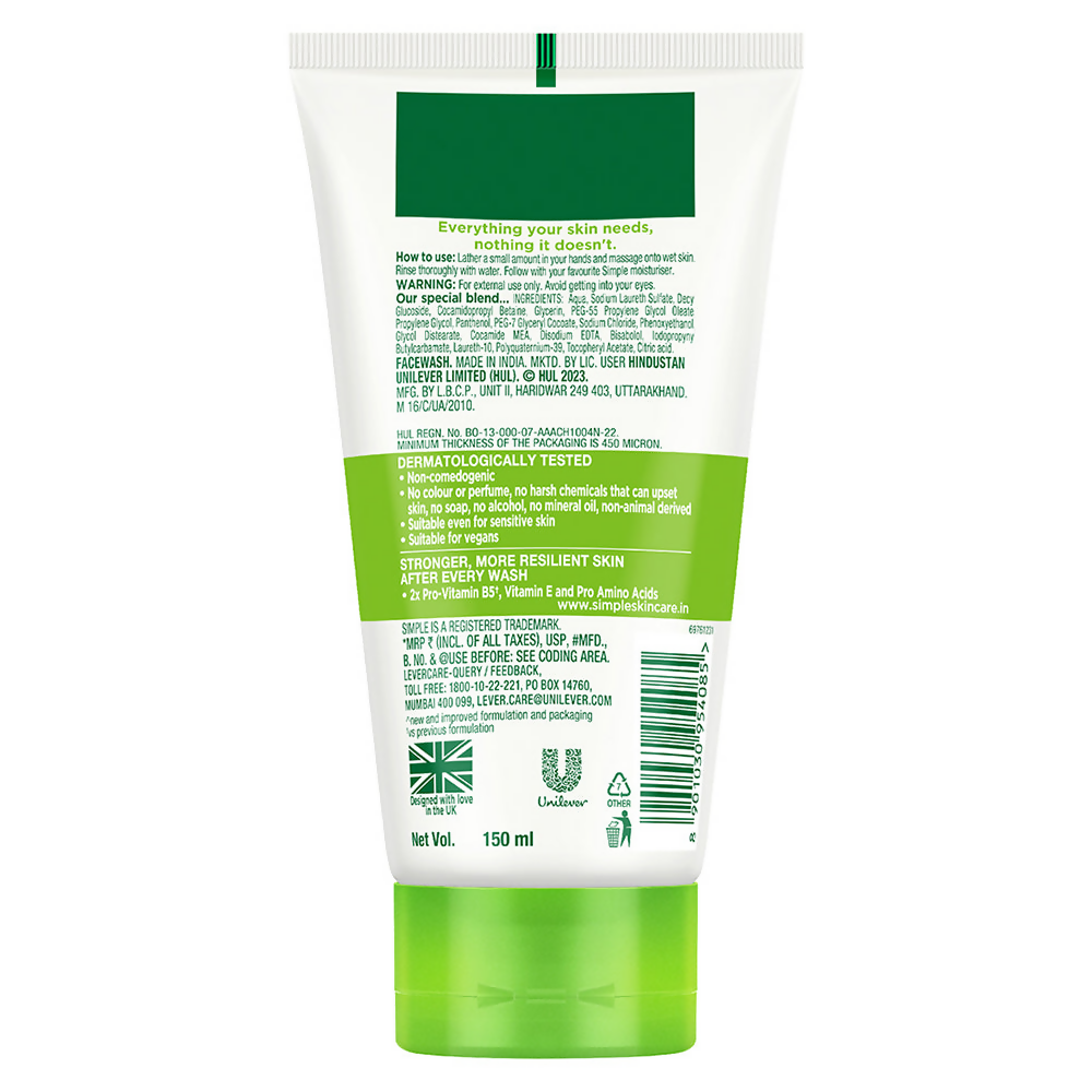 Simple Moisturising Facial Wash | Grocsy