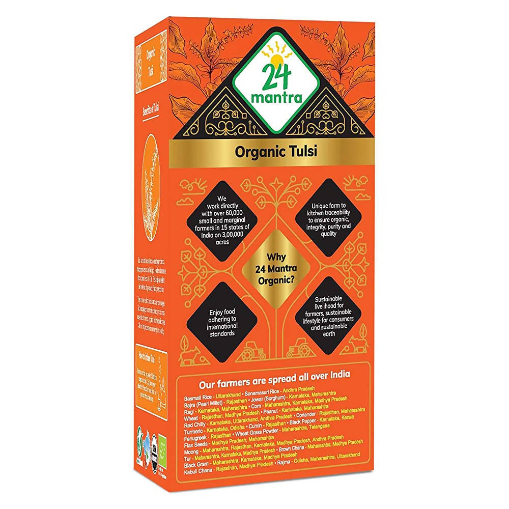 24 Mantra Organic Tulsi Tea Powder | Grocsy