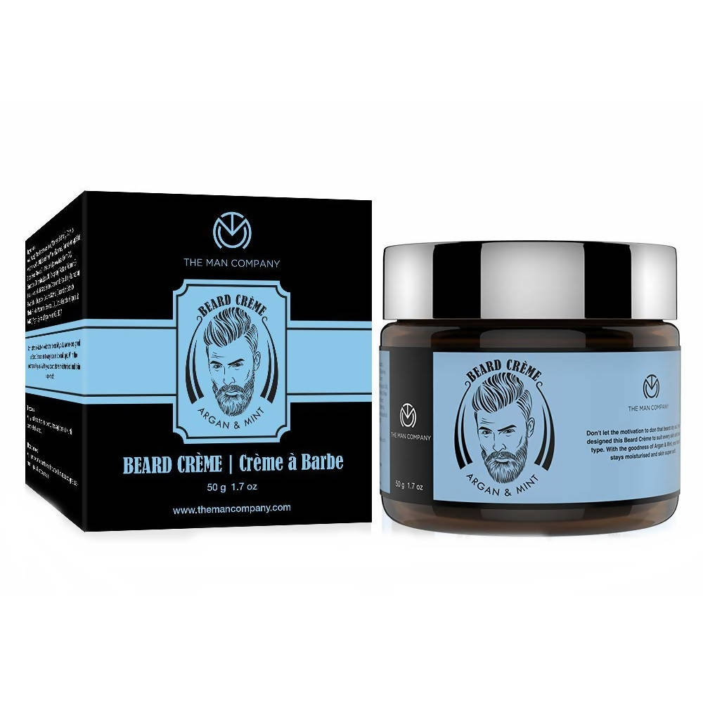 The Man Company Beard Softening Cream with Argan & Mint | Grocsy
