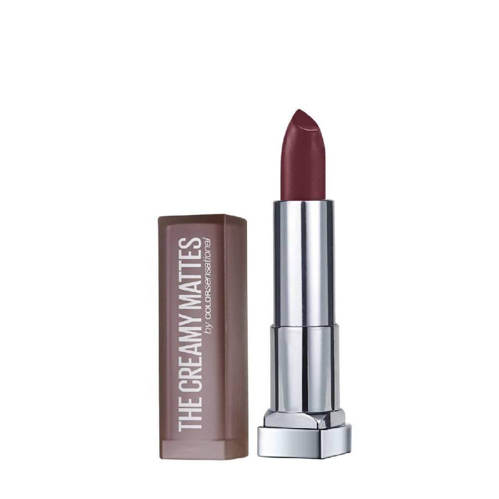 Maybelline New York Color Sensational Creamy Matte Lipstick / 696 Burgundy Blush | Grocsy