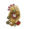 Joban Fashion Women Golden White Ruby Finger Ring | Grocsy