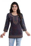 Snehal Creations Befitting Brigade Cool Printed Short Kurti Tunic | Grocsy
