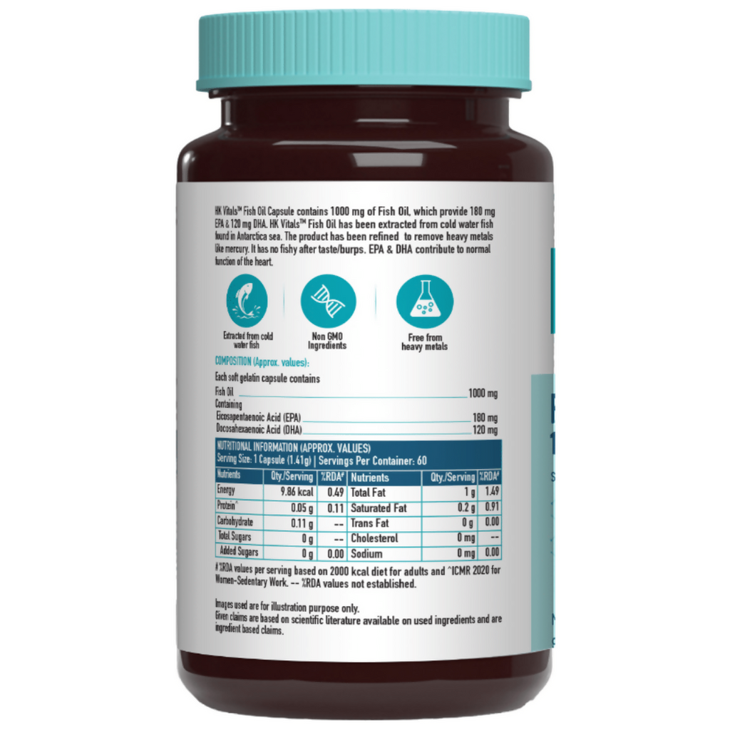 HK Vitals Fish Oil Capsules | Grocsy
