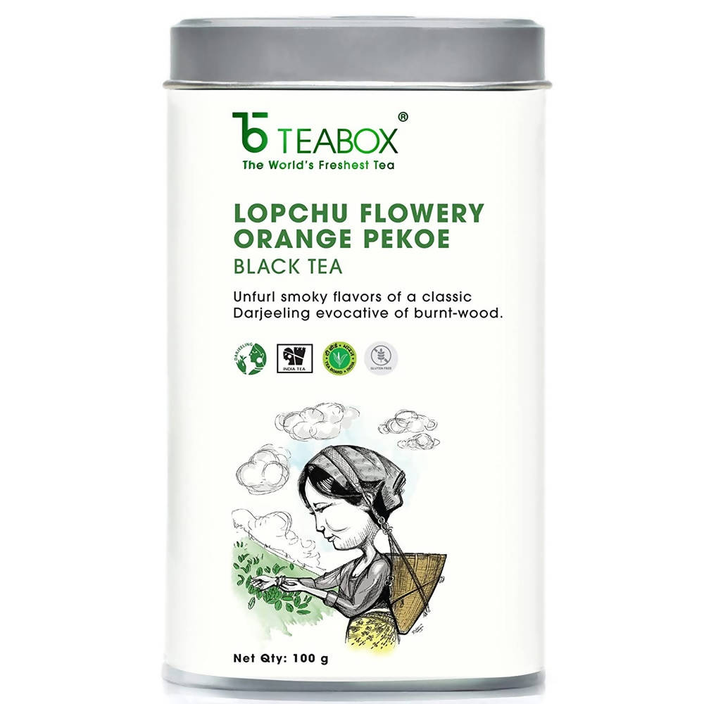 Teabox Darjeeling Lopchu Flowery Orange Pekoe Loose Leaves Black Tea | Grocsy