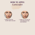 Glam21 My BFF Matte Liquid Concealer For All Skin Tone Matte Finish - Beige | Grocsy