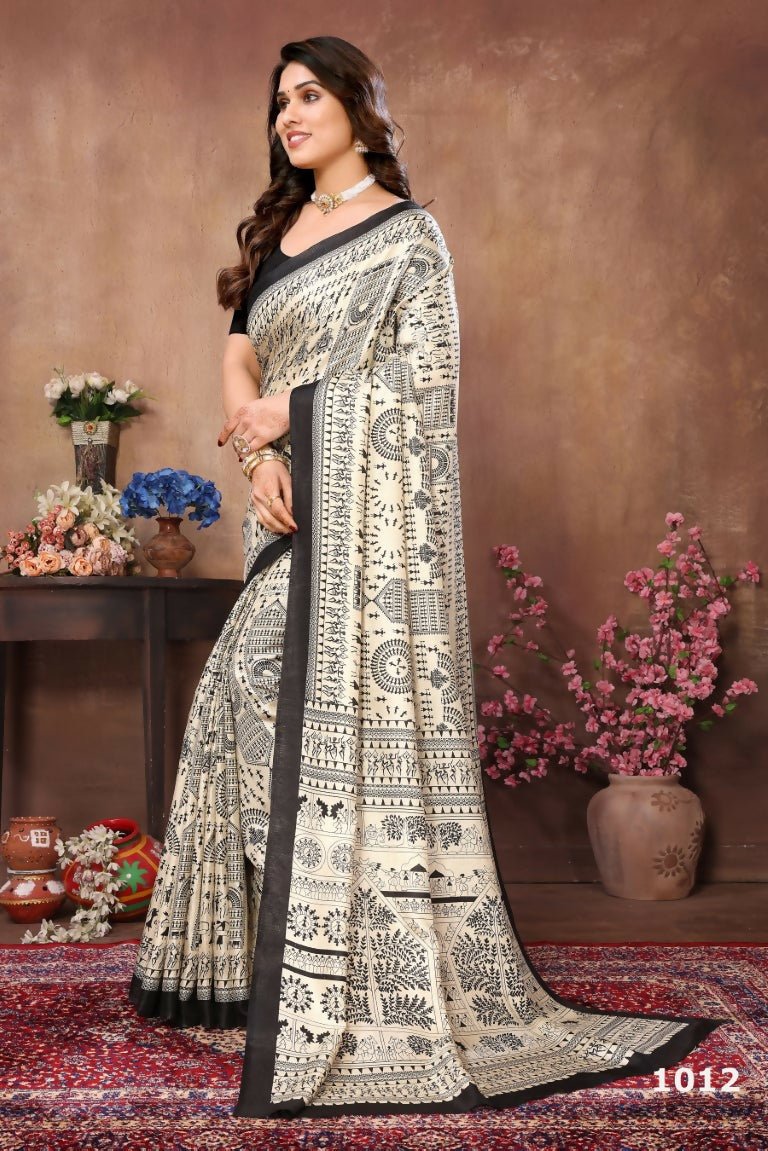 Aafreen Partywear Designer Black Khadi Fancy Saree | Grocsy