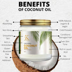 Kimayra World Organic Cold Pressed Coconut Oil with Natural Aroma of Coconut Oil for Hair & Dry Skin | Grocsy