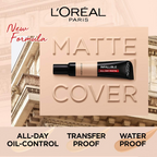 L'Oreal Paris Paris Infallible 24HR Matte Cover Foundation - Natural Rose 125 | Grocsy