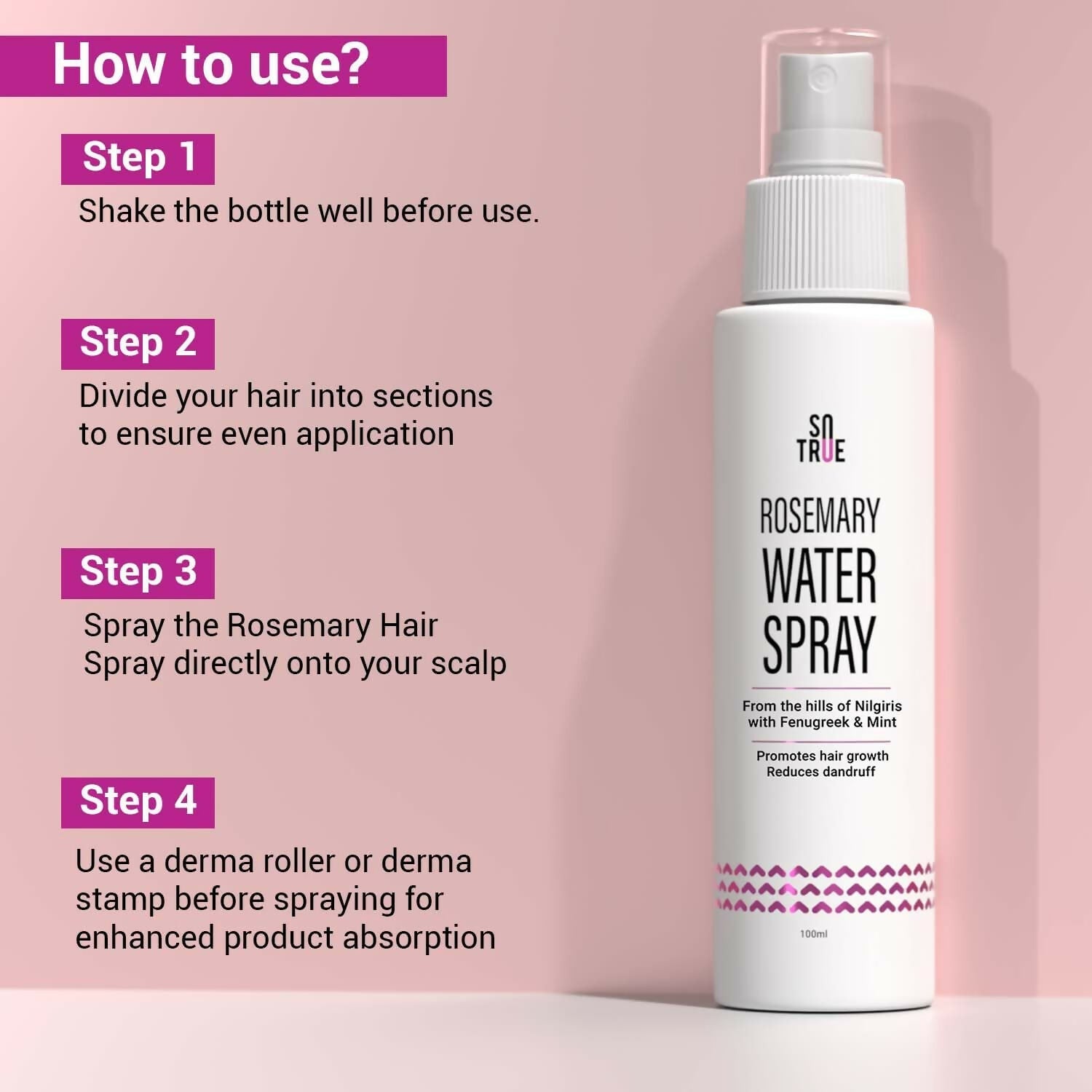 Sotrue Rosemary Water Spray For Hair Growth | Grocsy