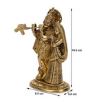 Devlok Kanha Playing Flute With Radha | Grocsy