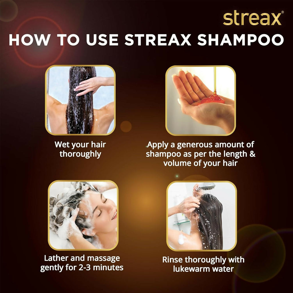 Streax Glossy Serum Shine Shampoo with Silicon Actives For Frizzy and Dry Hair | Grocsy