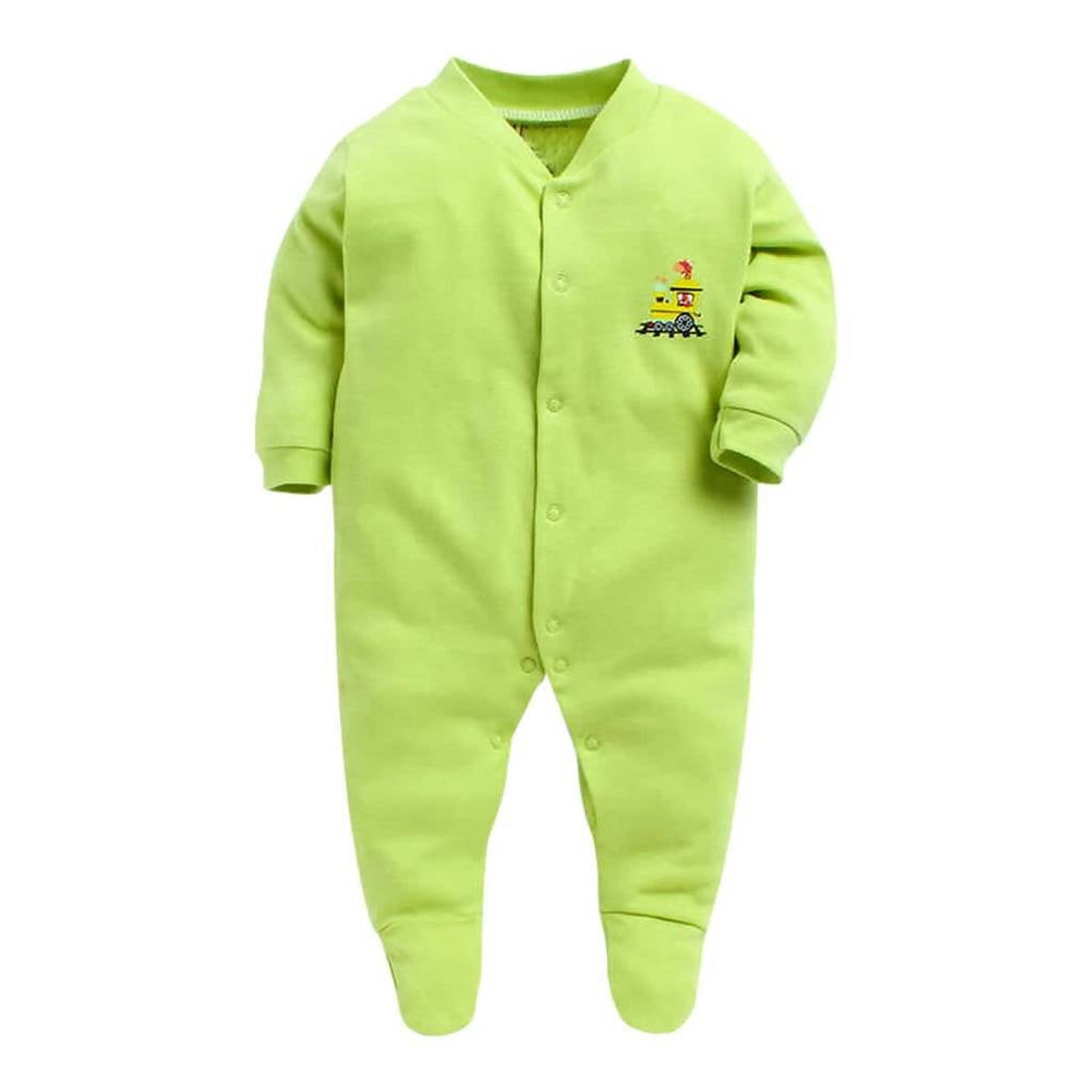 Daddy - G Rompers/Sleepsuits/Jumpsuit /Night Suits for New Born Babies - Green | Grocsy