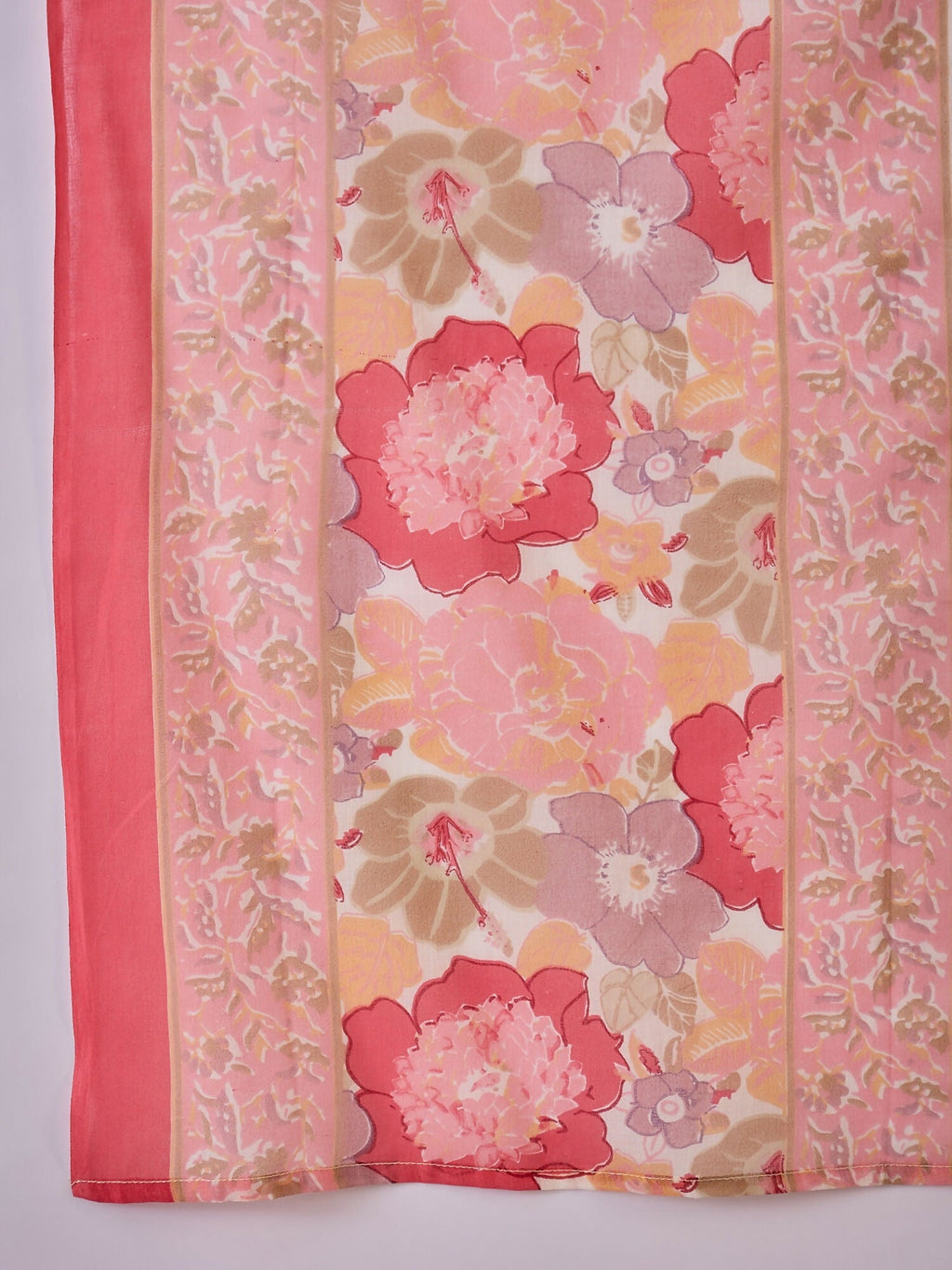 Joban Fashion Printed Pink Pure Cotton Kurta Set | Grocsy