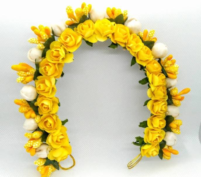 Yellow Flower Gajra | Grocsy
