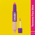 Swiss Beauty Craze Twosome Face Stick 2-In-1 Beauty Wand Concealer and Blush - 3 Medium - Pink | Grocsy