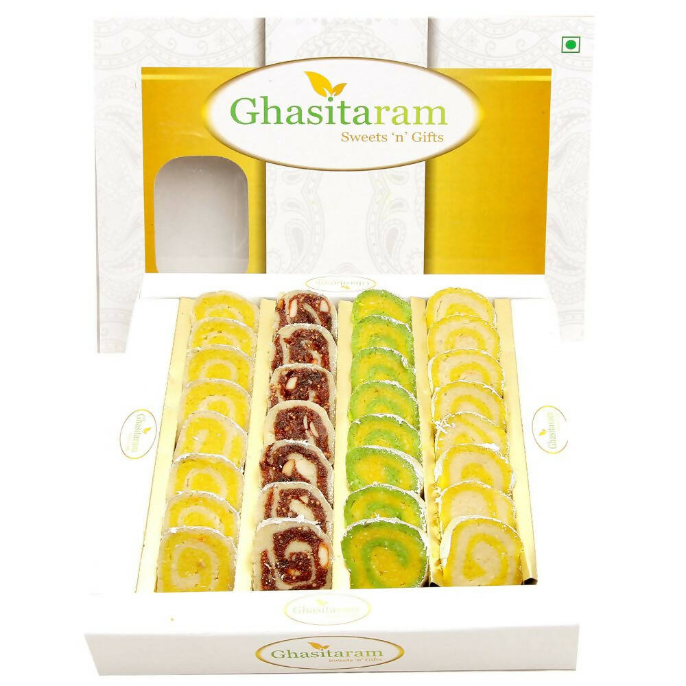 Ghasitaram Diwali Gifts Sweets Sugarfree Assorted Moons Box | Grocsy