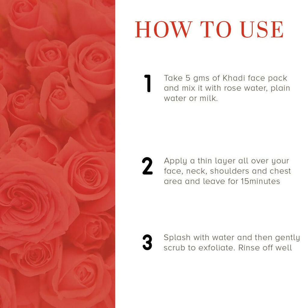 Khadi Natural Sandalwood & Rose Face Pack | Grocsy