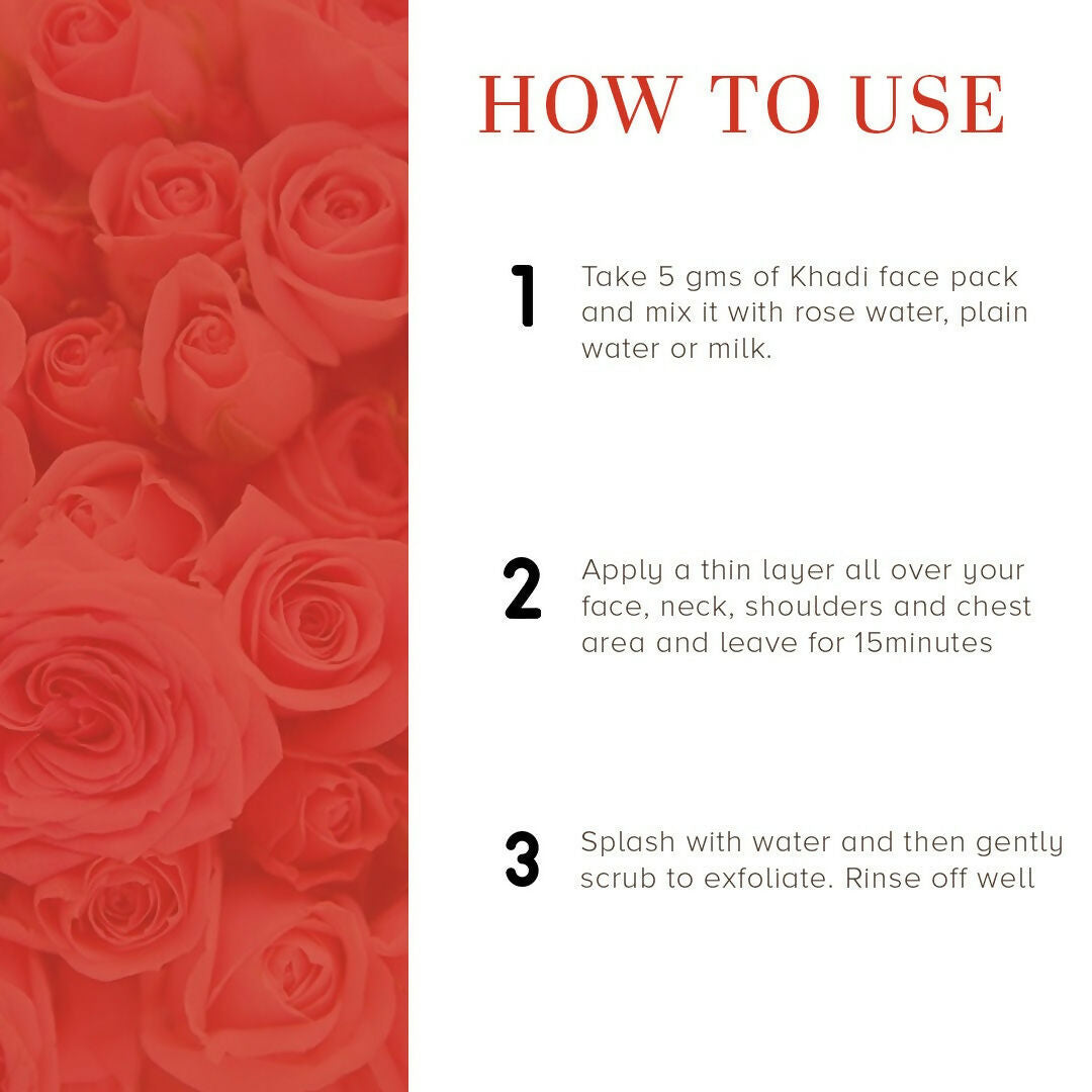 Khadi Natural Sandalwood & Rose Face Pack | Grocsy