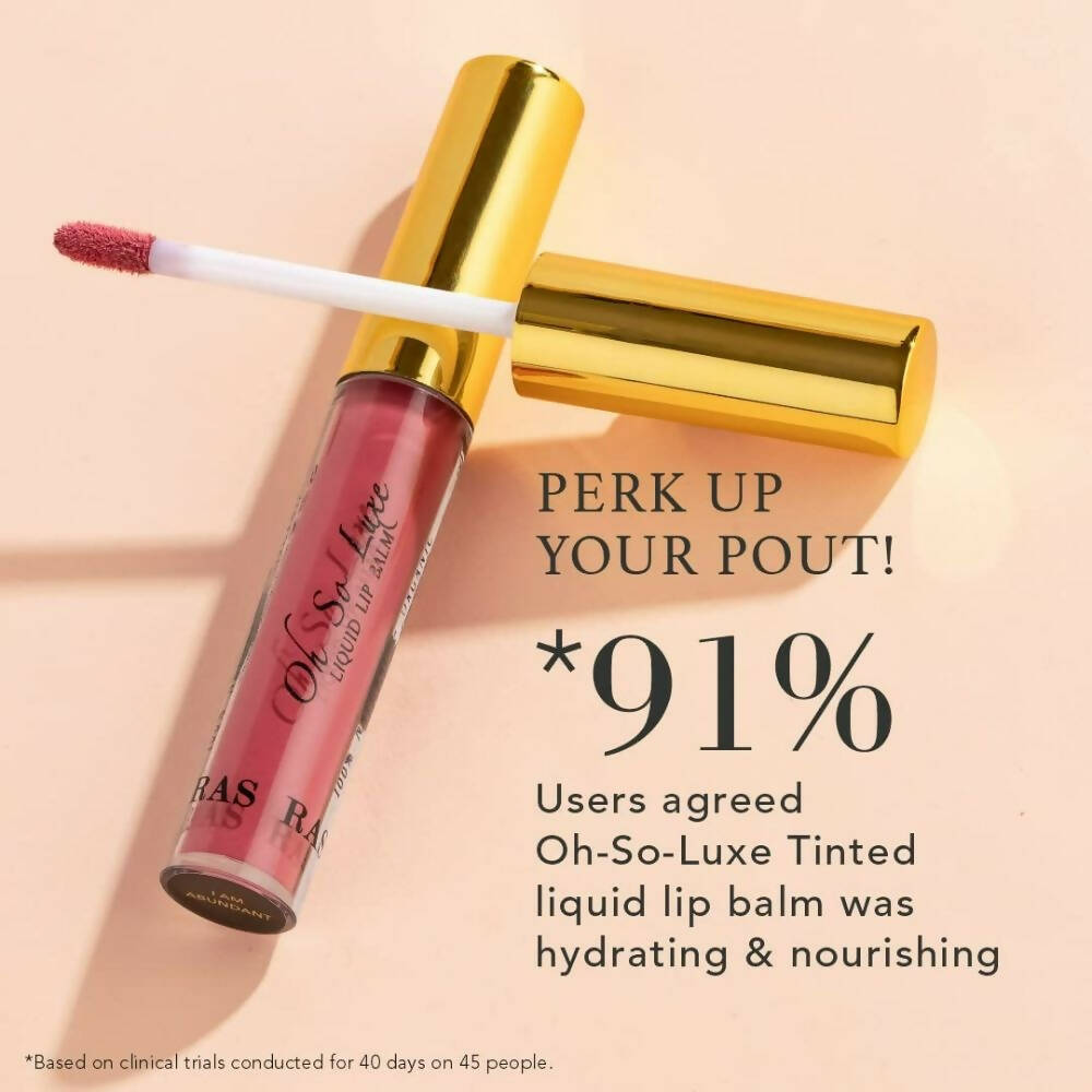 Ras Luxury Oils Oh-So-Luxe Tinted Liquid Lip Balm In Mauve Pink | Grocsy
