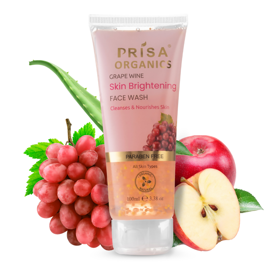 Prisa Organics Grape Wine Skin Brightening Face Wash | Grocsy