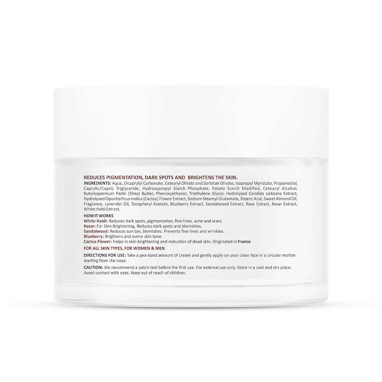 La Pink Ubtan White Haldi Night Cream | Grocsy