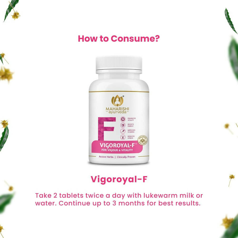 Maharishi Ayurveda Vigoroyal-F Tablets for Women | Grocsy