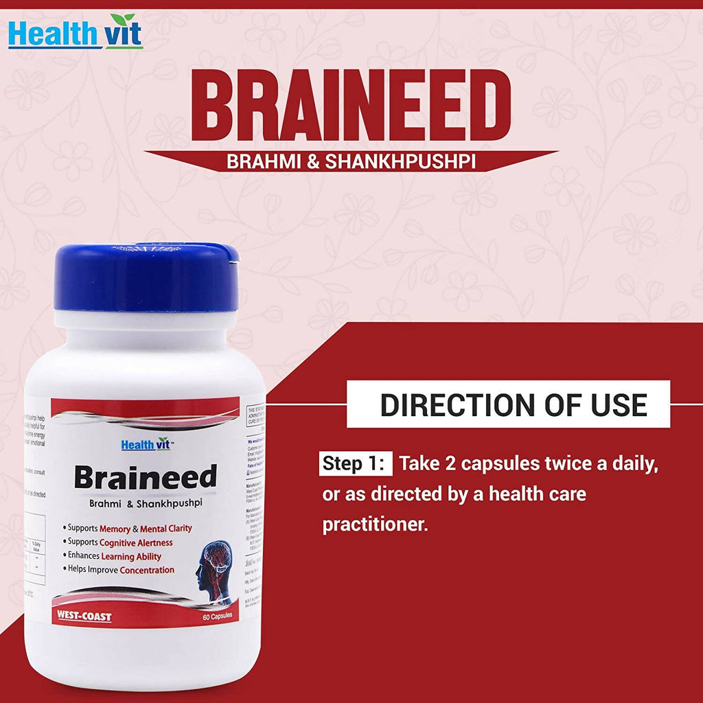 Healthvit Braineed Capsules | Grocsy