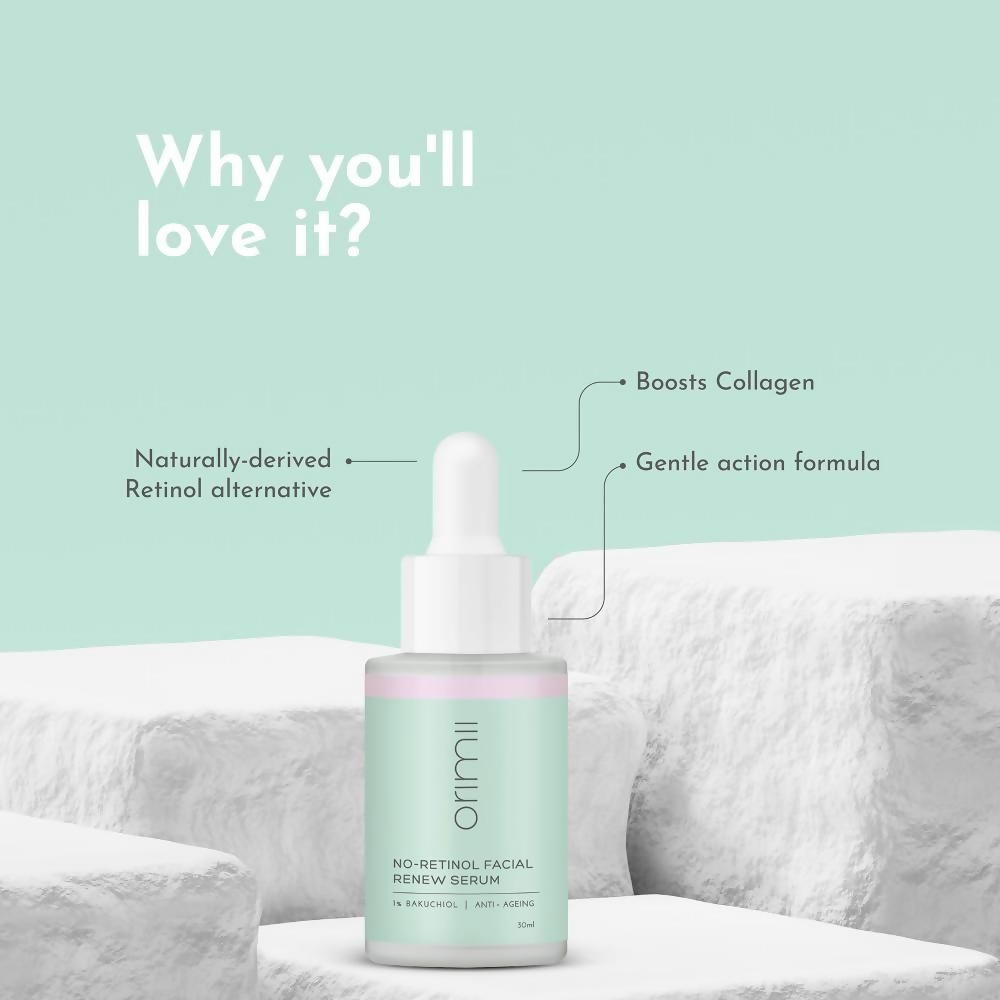 Orimii No Retinol Anti Ageing 1% Bakuchiol Face Serum | Grocsy