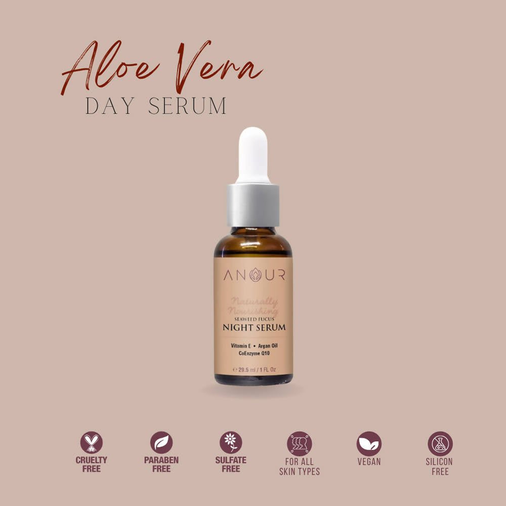 Anour Naturally Nourishing Aloe Vera Day Serum | Grocsy