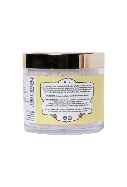 Tjori Rose Salt Bath Soak | Grocsy
