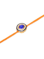 Designer kundan Rakhi - Ruby Raang | Grocsy