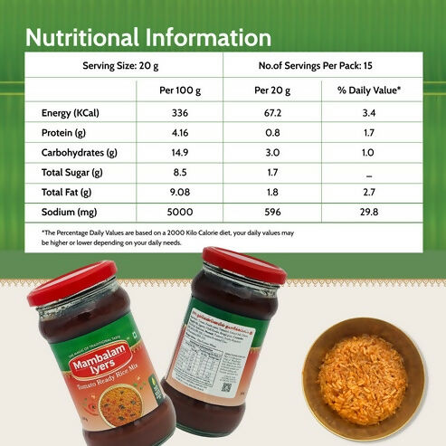 Mambalam Iyers Tomato Ready Rice Mix | Grocsy