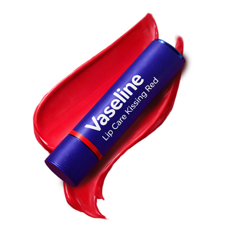 Vaseline Lip Care Colour + Care Tinted Lip Balm Stick - Kissing Red | Grocsy