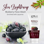 Globus Naturals Mulberry Fairness Face Wash, Suitable For All Skin Types | Grocsy