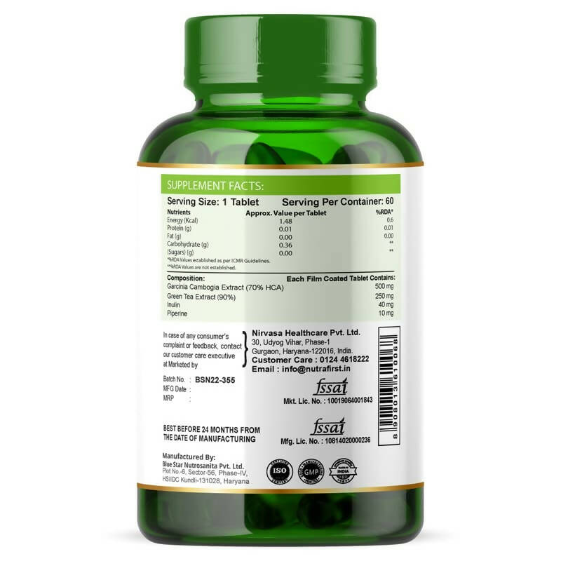 Nutrafirst Garcinia Cambogia Tablets | Grocsy