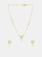 Ruby Raang Ruhani Pearl Necklace And Earrings Set | Grocsy