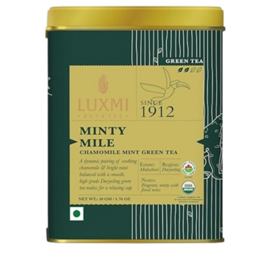 Luxmi Estates Minty Mile Chamomile Mint Green Tea | Grocsy