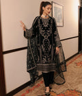 Prazu Fashion Black Chinon Silk Embroidered Salwar Suit | Grocsy