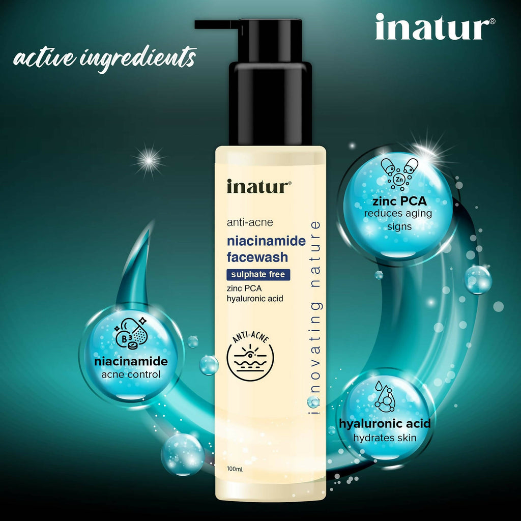 Inatur Niacinamide Face Wash | Grocsy