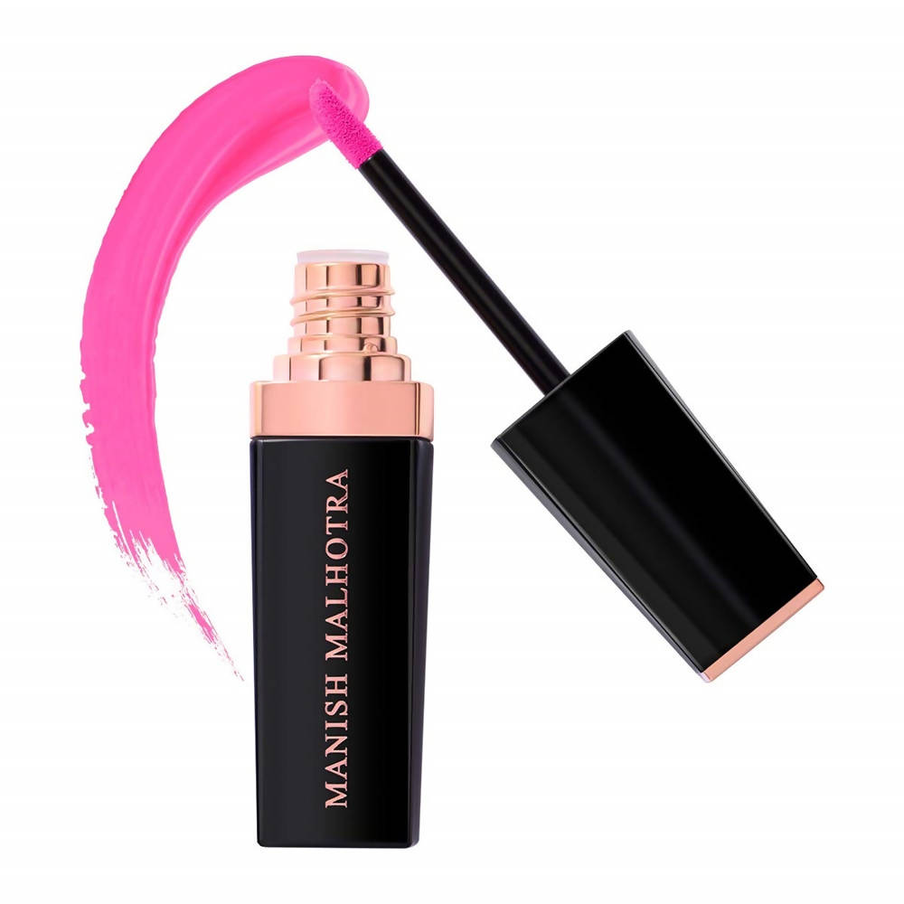 Manish Malhotra Liquid Matte Lipstick - Crazier Than Pink | Grocsy
