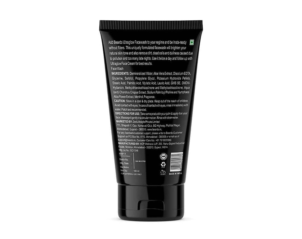 Beardo Ultraglow Face Wash All - In - 1 | Grocsy