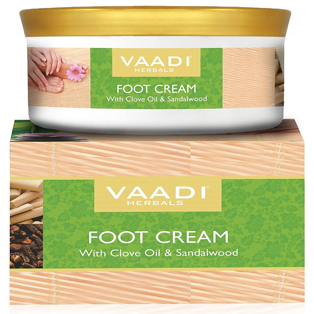 Vaadi Herbals Foot Cream With Clove Oil & Sandalwood | Grocsy