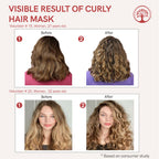 Ivory Natural Curly Hair Mask - Natural Smooth Even Curls For Both Men & Women | Grocsy