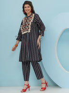 Joban Fashion Blue Printed Co Ord Set | Grocsy