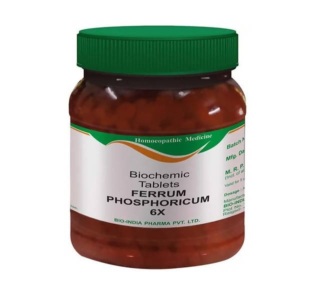 Bio India Homeopathy Ferrum Phosphoricum Biochemic Tablets | Grocsy