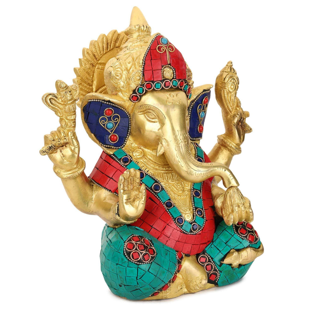 Devlok Colorful Ganpati ji Idol | Grocsy