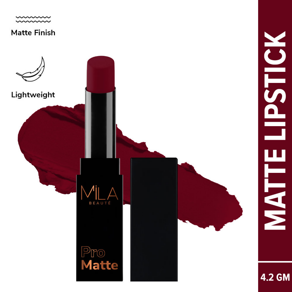 Mila Beaute Pro Matte Long Lasting Creamy Matte Finish Lipstick - Laila | Grocsy