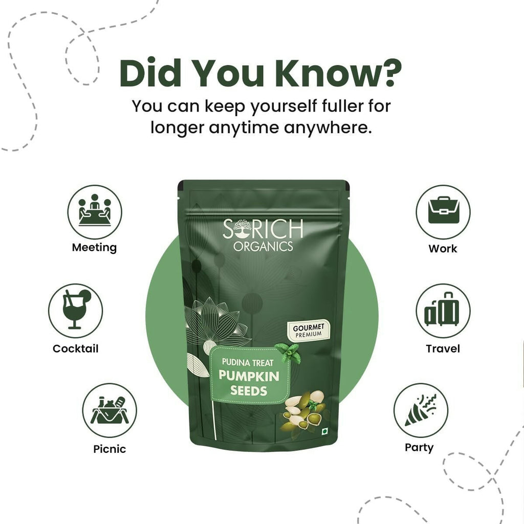 Sorich Organics Pudina Treat Pumpkin Seeds | Grocsy