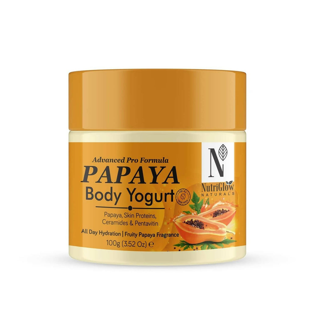 NutriGlow NATURAL'S Advanced Pro Formula Papaya Body Yogurt | Grocsy